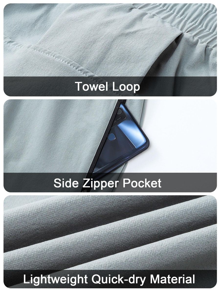 Men Jogger Pants Lightweight Sweatpants with Pockets Towel Loop Running Workout Athletic Joggers