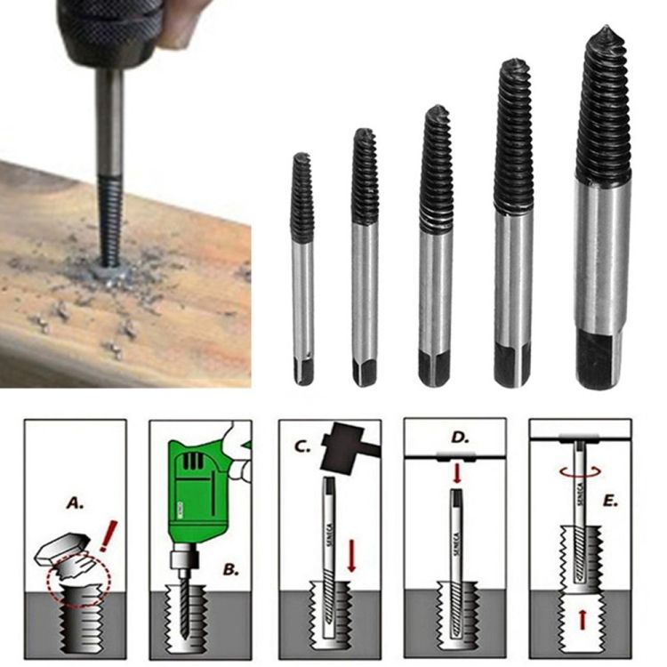 Broken Wire Broken Nail Screw Extractor 5-piece Set