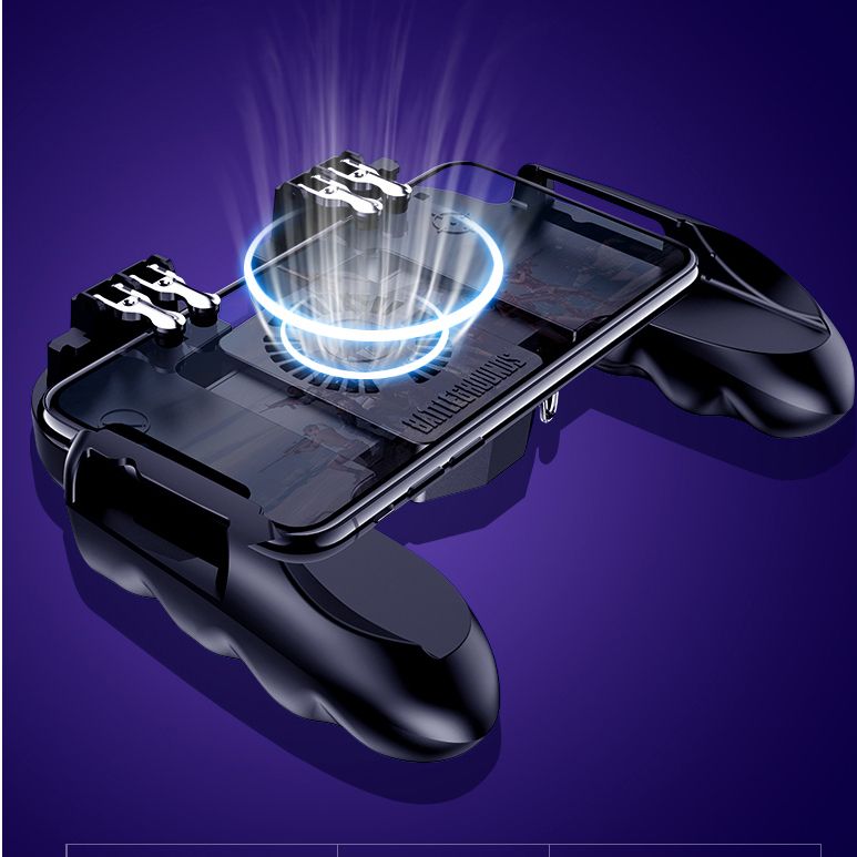4 Trigger Mobile Gampad With Cooling Fan For PUBG