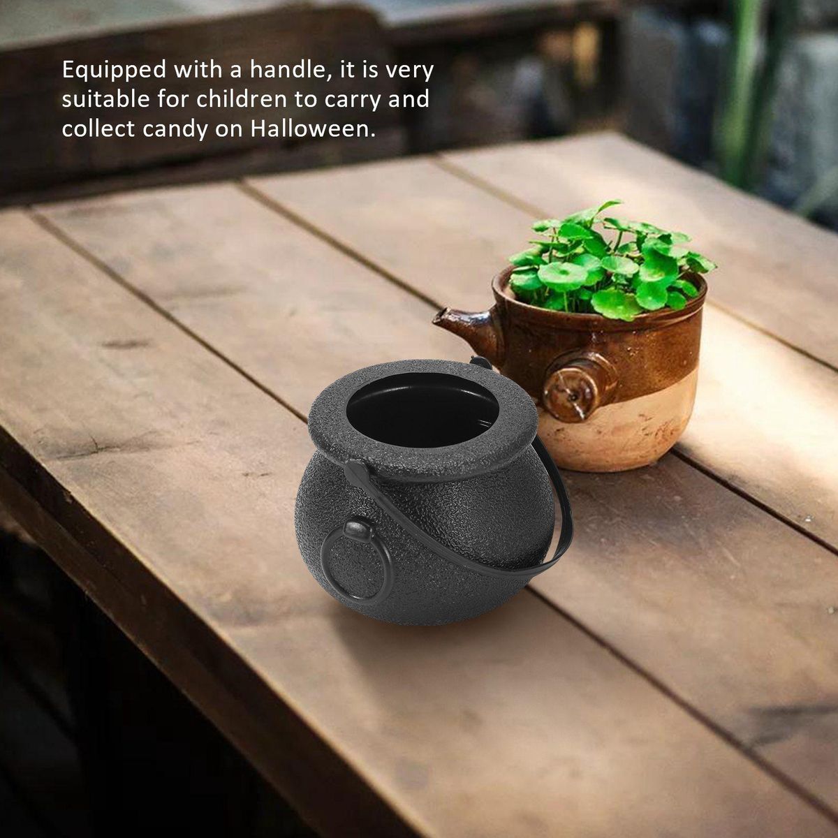 10Pcs Black Candy Holder Pot Candy Bucket for