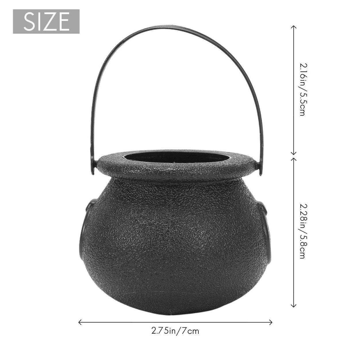 10Pcs Black Candy Holder Pot Candy Bucket for
