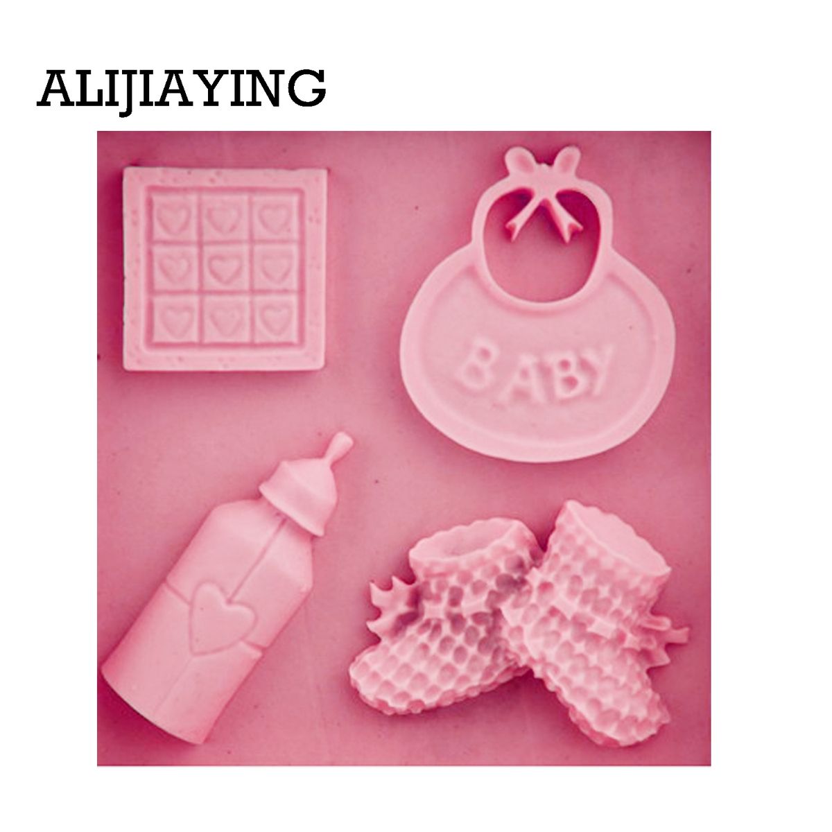 M0254 1Pcs Baby Shoes Silicone Mold Fondant Mould Saliva