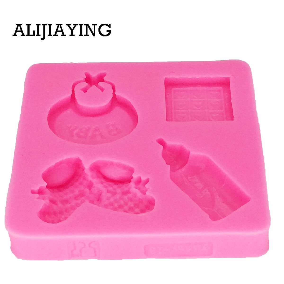 M0254 1Pcs Baby Shoes Silicone Mold Fondant Mould Saliva