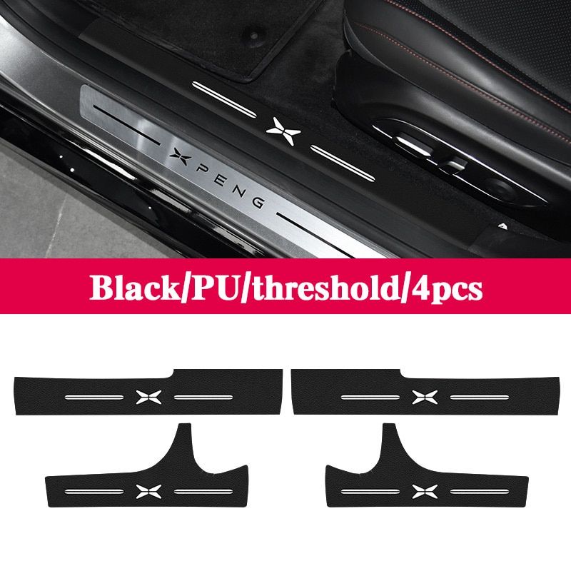 Car Door Kick Pad For Xpeng XiaoPeng P7 2020-2022 PU