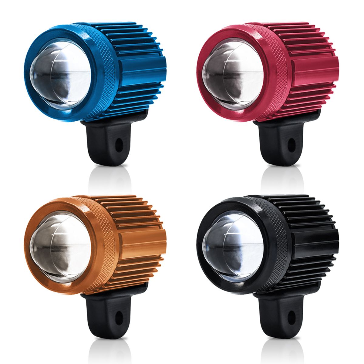 2Pcs Motorcycle Spot Light Motorcycle LED Driving Light Fog