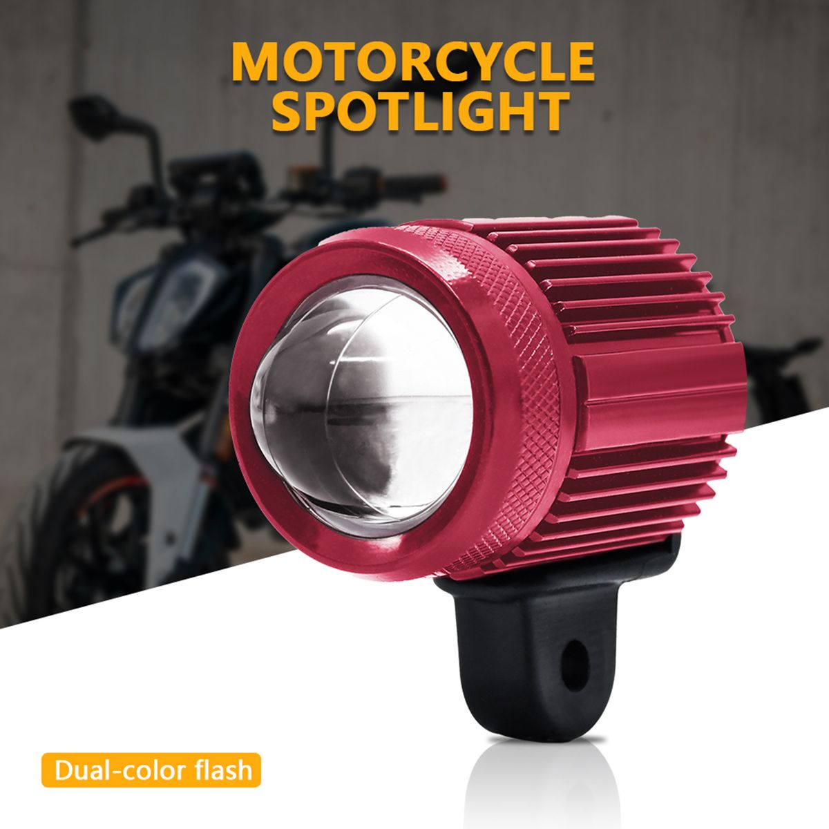 2Pcs Motorcycle Spot Light Motorcycle LED Driving Light Fog