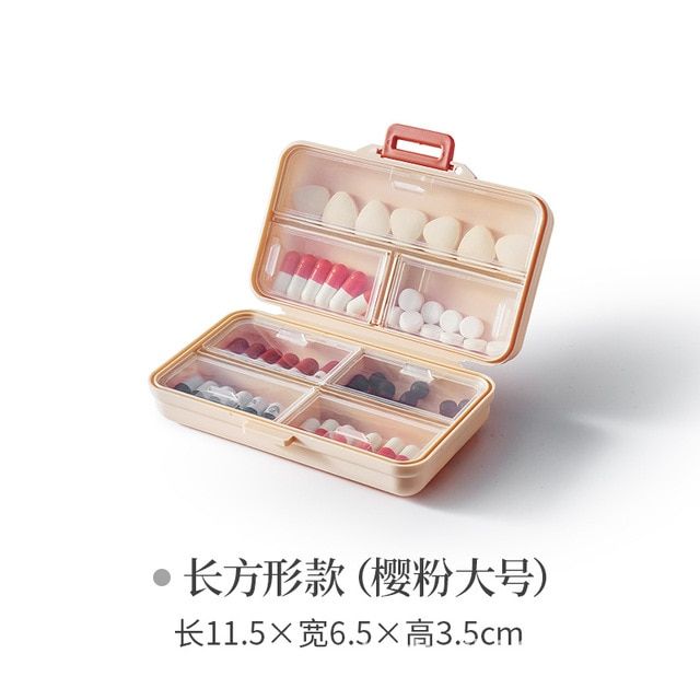 Pill Case Portable 7 Grids Pill Box Drug Tablet