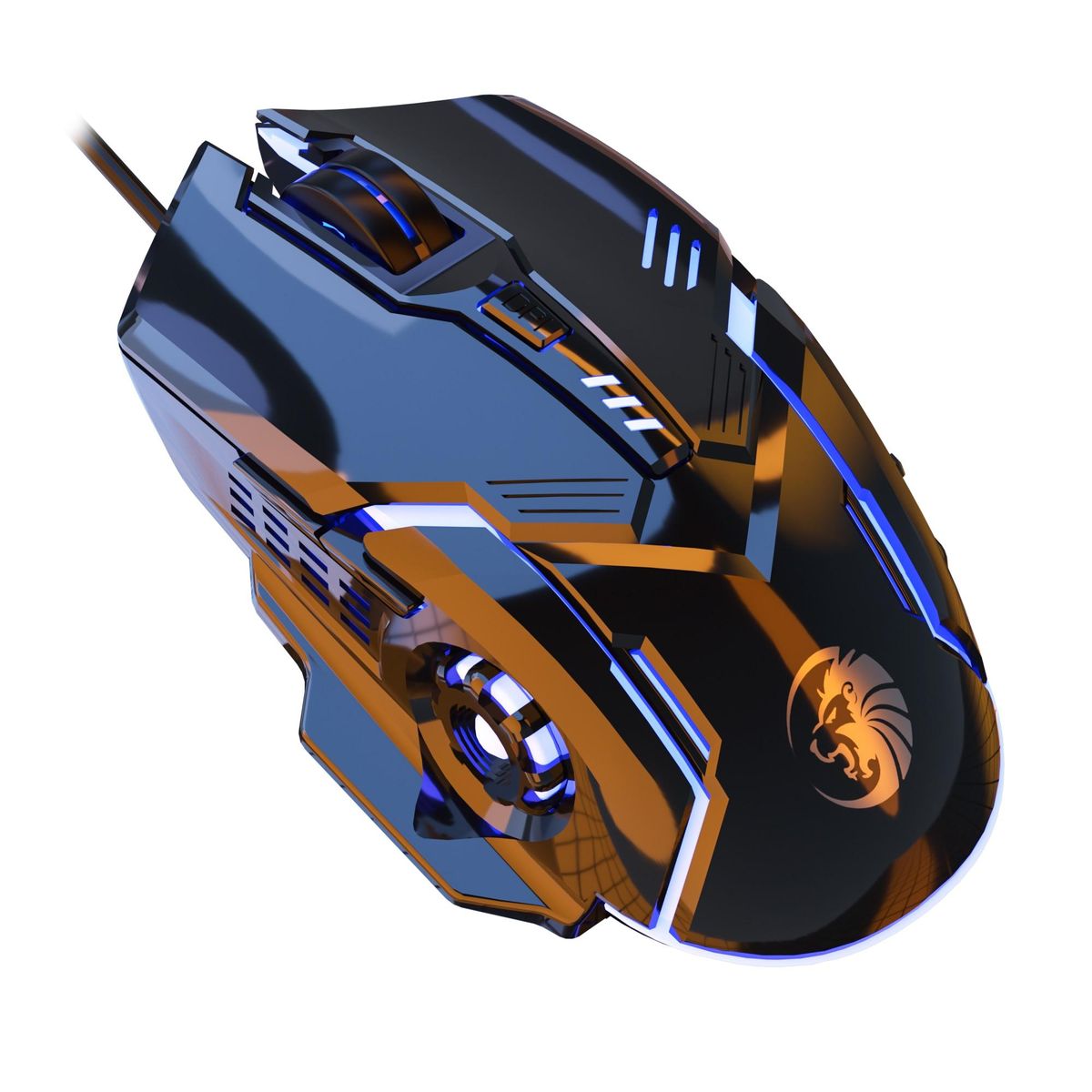 Wired 6 Keys Mouse Colorful Lighting Gaming and Office For Microsoft