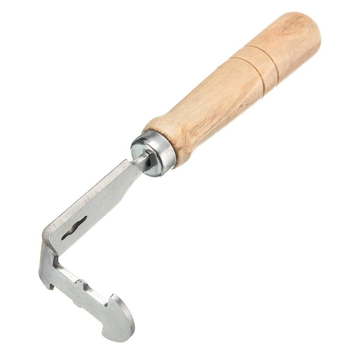 Stainless Steel Bee Hive Frame Cleaning Cleaner Scraper Beekeeping Wooden Handle