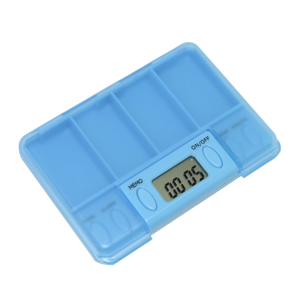 4 G-rid M-edicine Storage Box Separated P-ill Organizer With