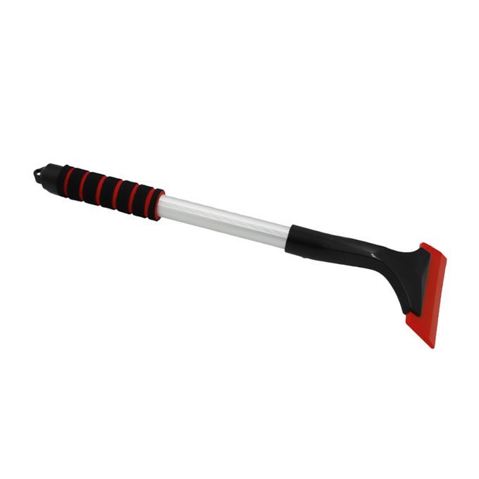 Ice Scraper Shovel With Foam Handle Frost Removal Tool For Auto Red
