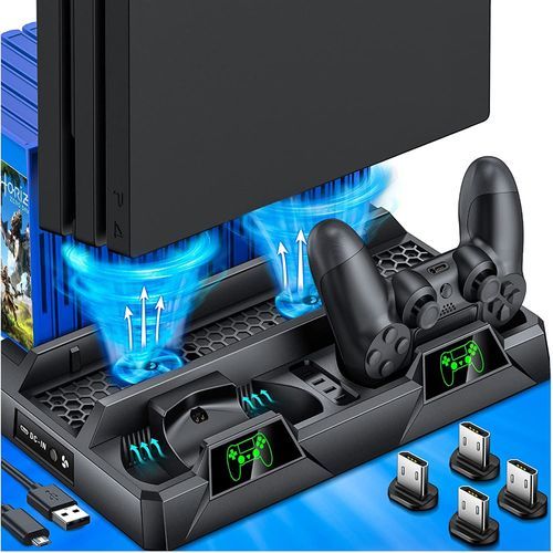 PS4 Controller Charger Charging Dock Station Mount With Fan