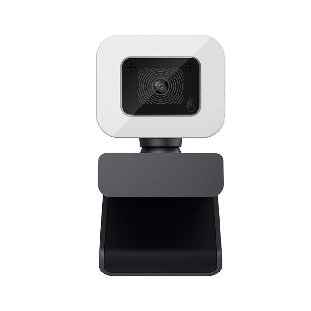 4K Auto Focus Web Camera Driver-free USB Webcam with Noise Reduction Microphone LED Fill Light Lamp for Video Chat Conference