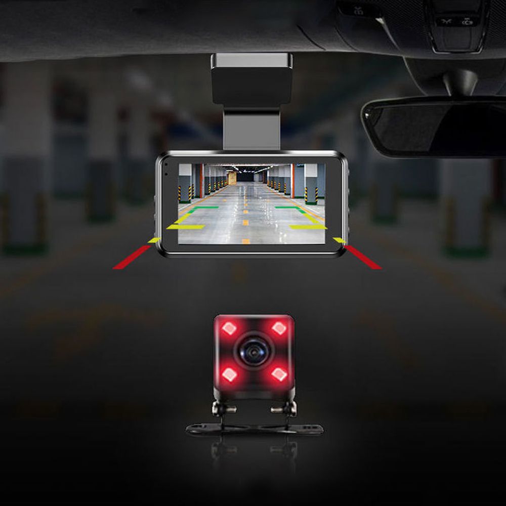 1080P DVR Dash Camera 4 Inch Car Dashcam Driving Recorder