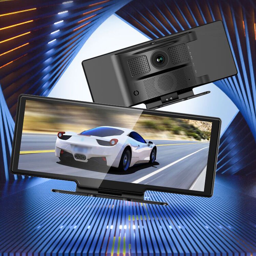 4K DVR Dash Camera Front   Rear Driving Recorder With 10.26