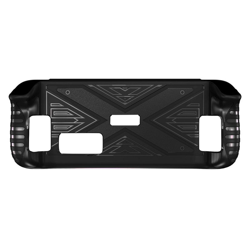 Anti Slip TPU Case for Valve Steam Deck Shockproof Protective Game Console Shockproof Non-Slip Protective Case Black)
