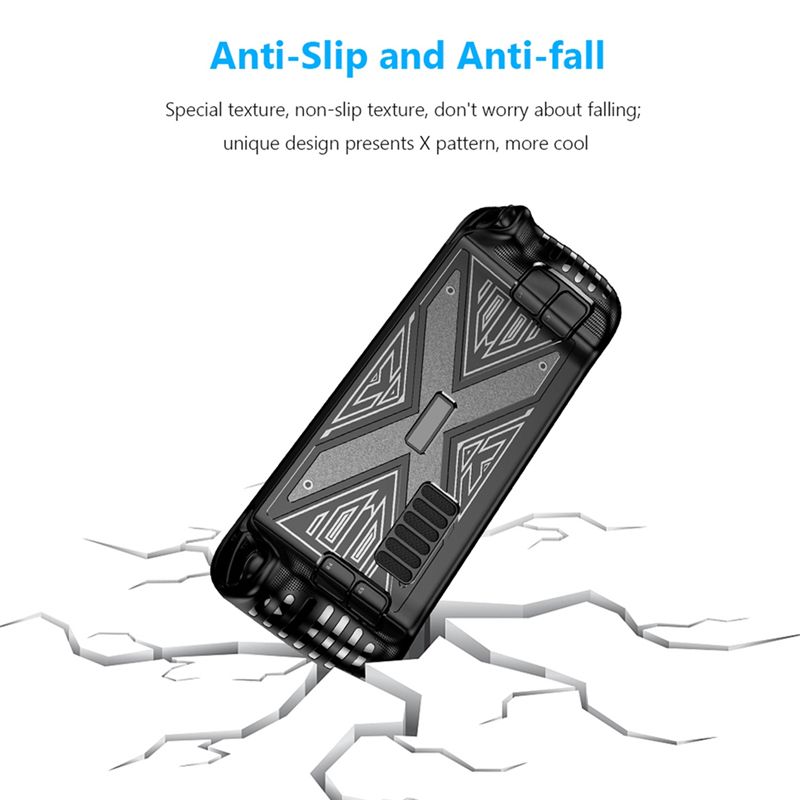 Anti Slip TPU Case for Valve Steam Deck Shockproof Protective Game Console Shockproof Non-Slip Protective Case Black)