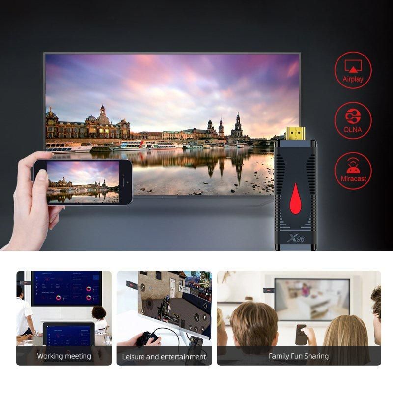 X96 Android Tv Stick  10 S400 Of Allwinner H313 Quad Core Media 4k 60fps H.265 2.4g Wifi Google
