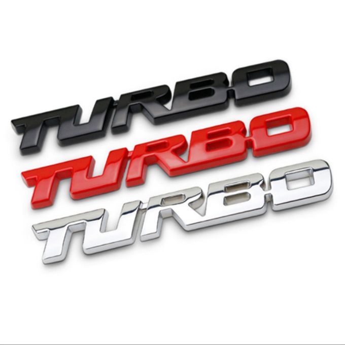 1Pc TURBO 3D Sticker Car Decoration Sticker