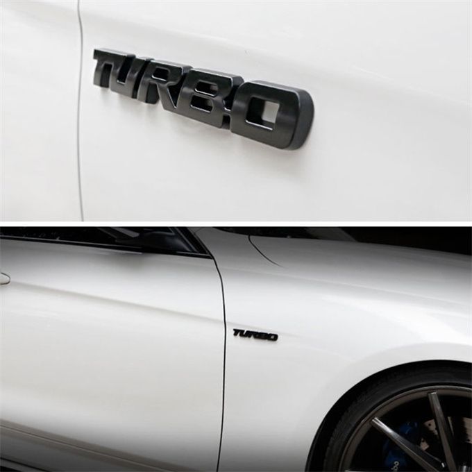 1Pc TURBO 3D Sticker Car Decoration Sticker