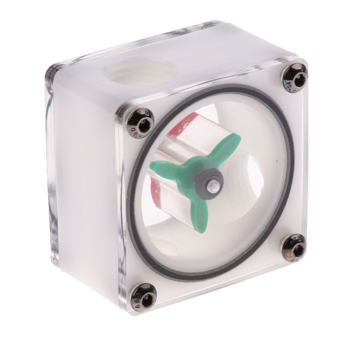 Water Cooling Kit Flow Meter Acrylic G14 Thread Flow Indicator Square