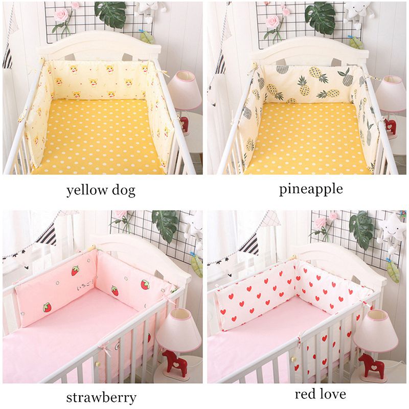 Crown Pattern 180*30 Cm Crib Bumpers U/l Shape Baby Bedding