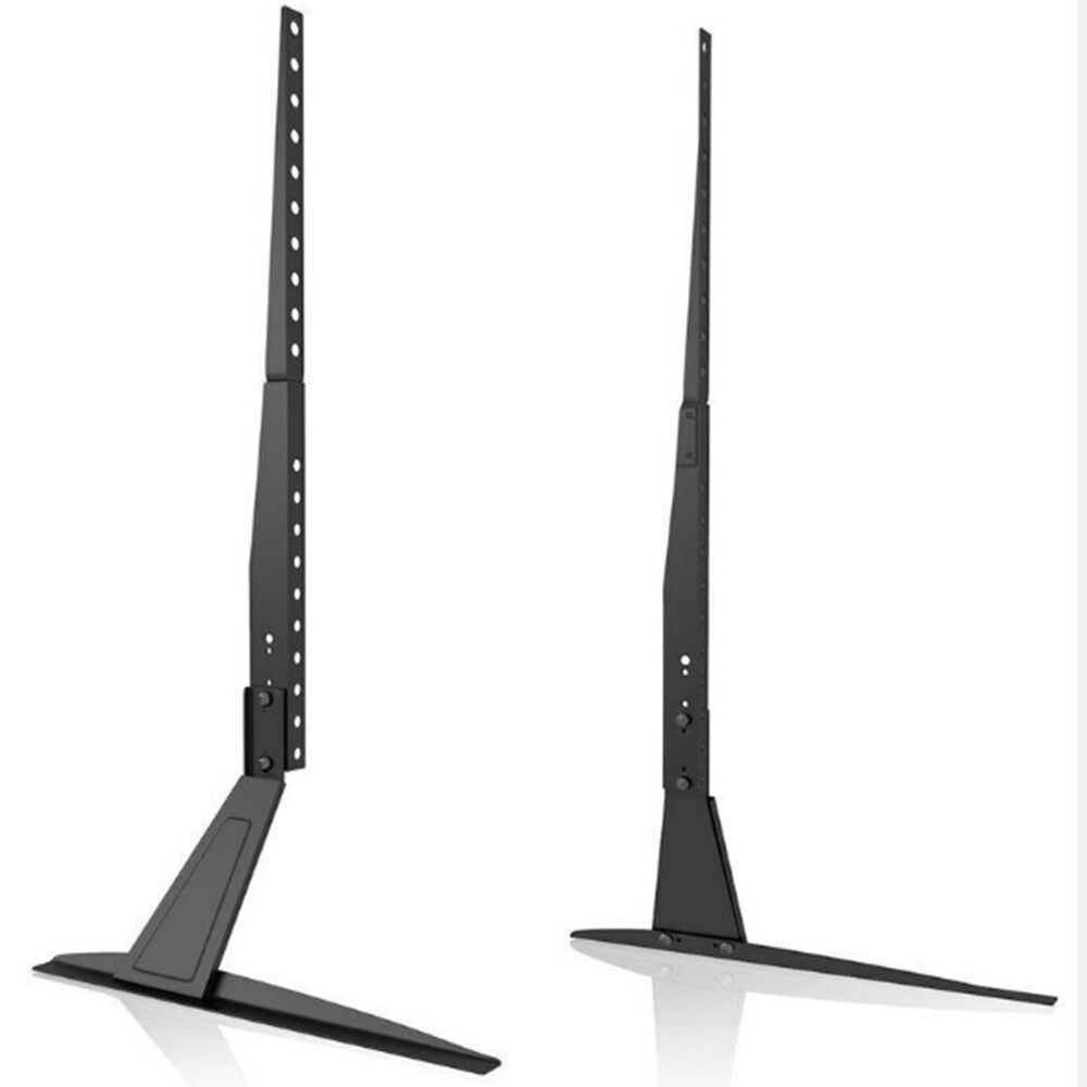 2Pcs Portable Foldable Tripod TV Stand Adjustable Height Bracket Mount For 26" To 50" Flat Screen