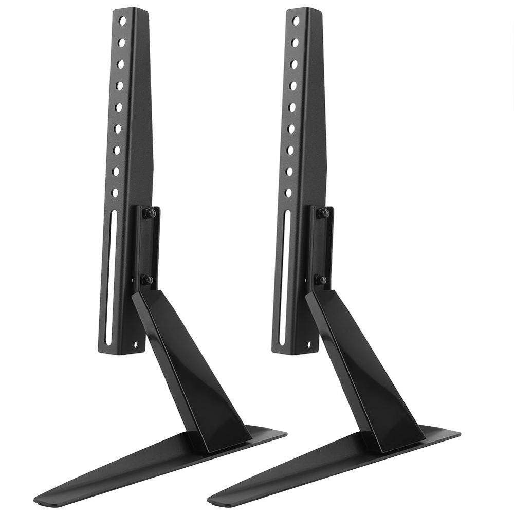 2Pcs Portable Foldable Tripod TV Stand Adjustable Height Bracket Mount For 26" To 50" Flat Screen