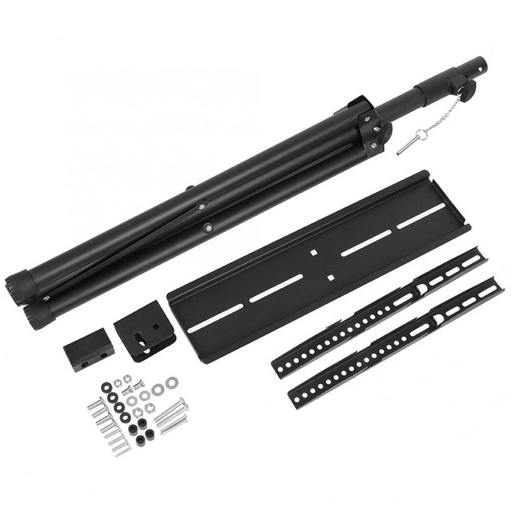 2Pcs Portable Foldable Tripod TV Stand Adjustable Height Bracket Mount For 26" To 50" Flat Screen