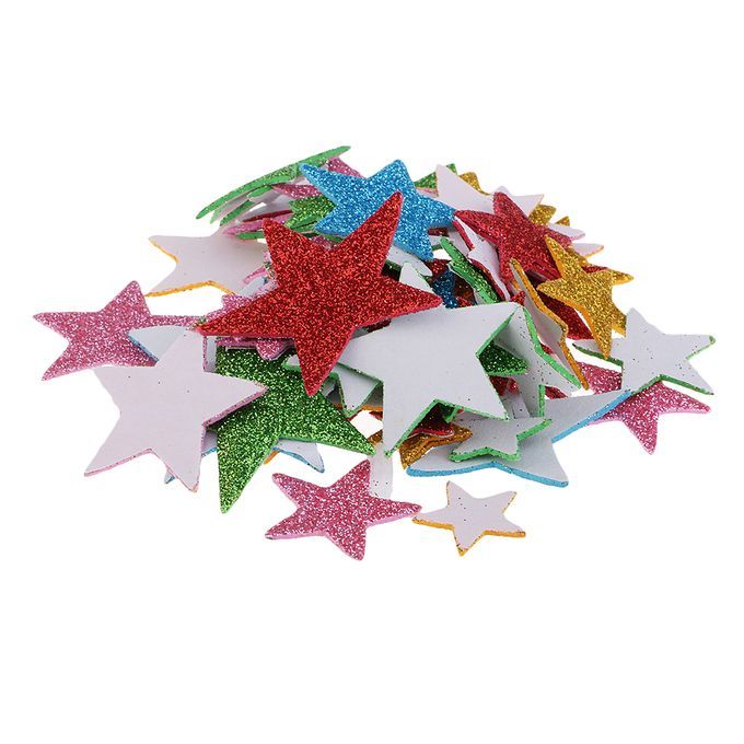 Foam Glitter Sticker Star Wall Decals Removable For Home Wedding Party