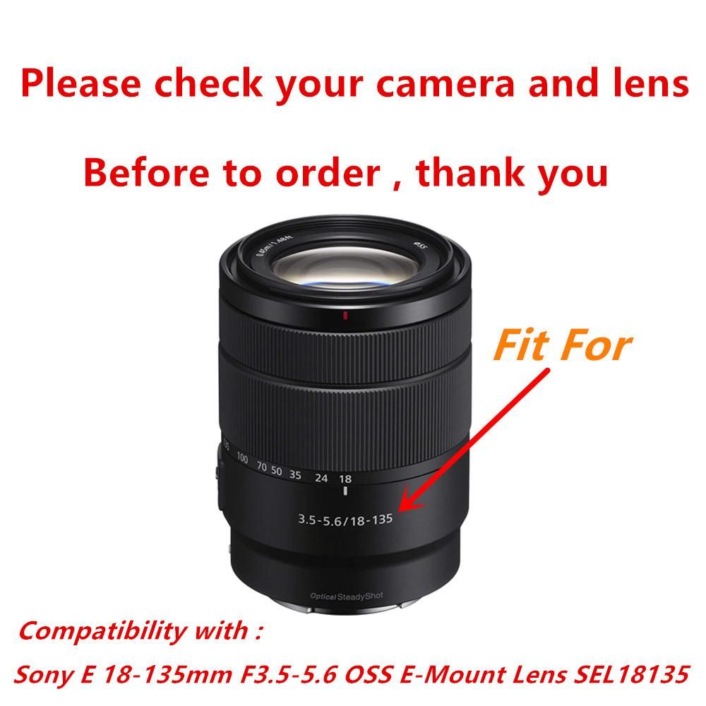Bayonet Reversible Camera Lens Hood Shade ALC-SH153 For Sony E 18-135mm E-Mount SEL18135 A6700 A6600 A6500 A6400 A6300 A6000