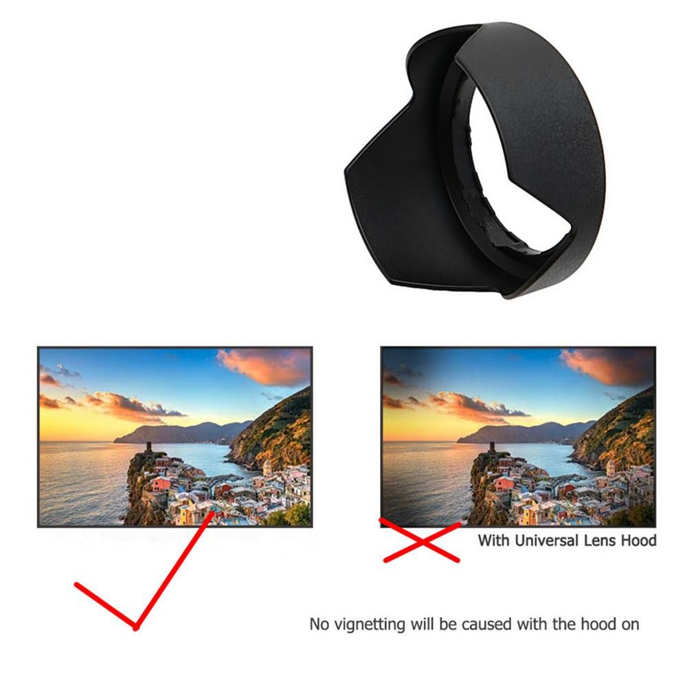 Bayonet Reversible Camera Lens Hood Shade ALC-SH153 For Sony E 18-135mm E-Mount SEL18135 A6700 A6600 A6500 A6400 A6300 A6000