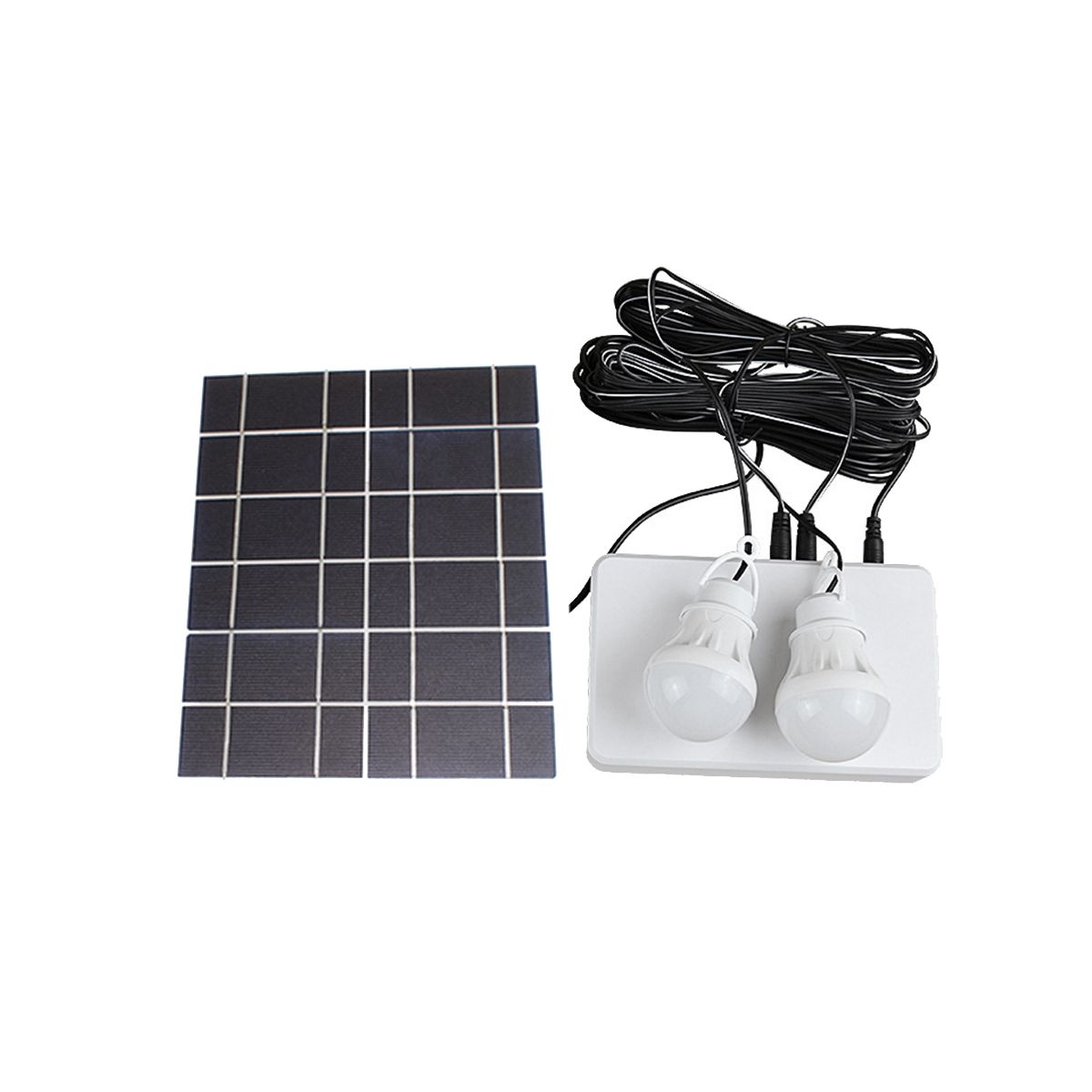 Solar Panel Light 2  Set Camping Solar Charger Energy Saving Solar Light Outdoor Indoor Rechargeable LED Light