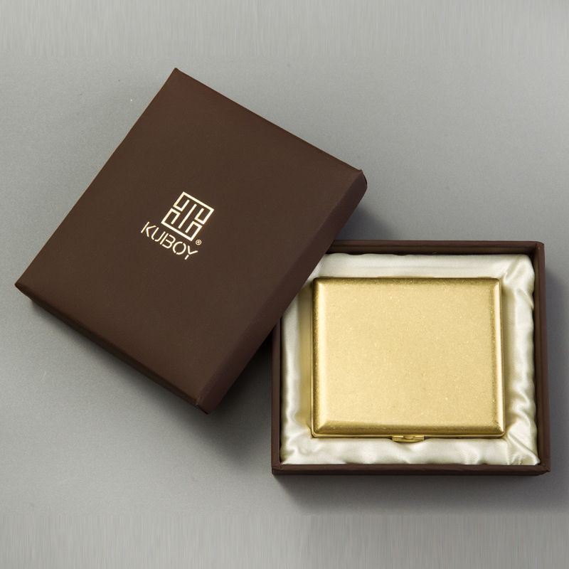 Portable Copper Cigarette Case 20 Capacity Men Gifts