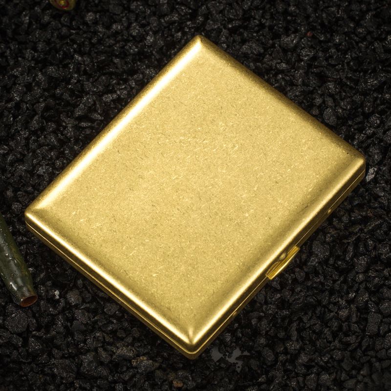 Portable Copper Cigarette Case 20 Capacity Men Gifts