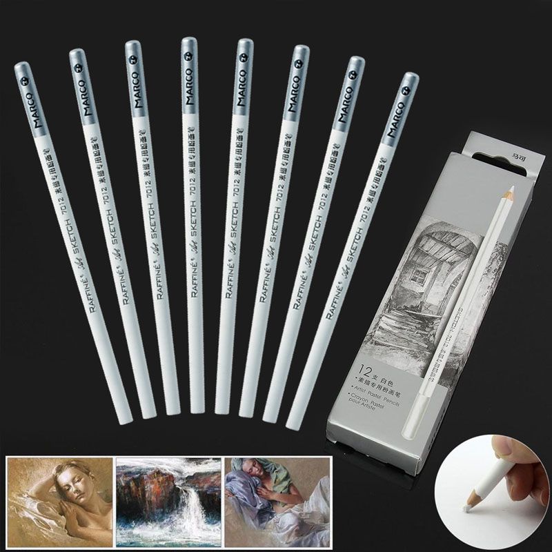 12pcs White Art