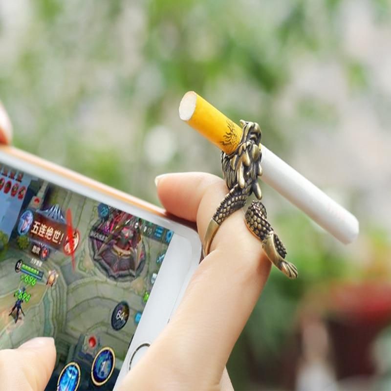 Dragon cigarrette Holder Ring Rack Finger Clip Gift For Boyfriend Regular Smoking Smoker Men Women cigarrettes Smoking Accessories