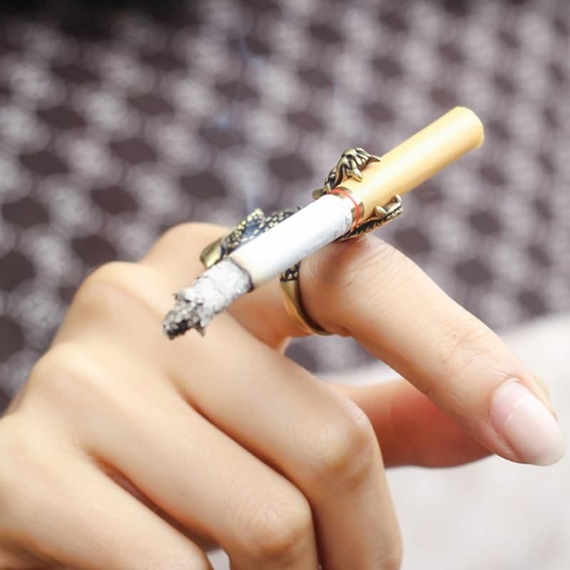 Dragon cigarrette Holder Ring Rack Finger Clip Gift For Boyfriend Regular Smoking Smoker Men Women cigarrettes Smoking Accessories