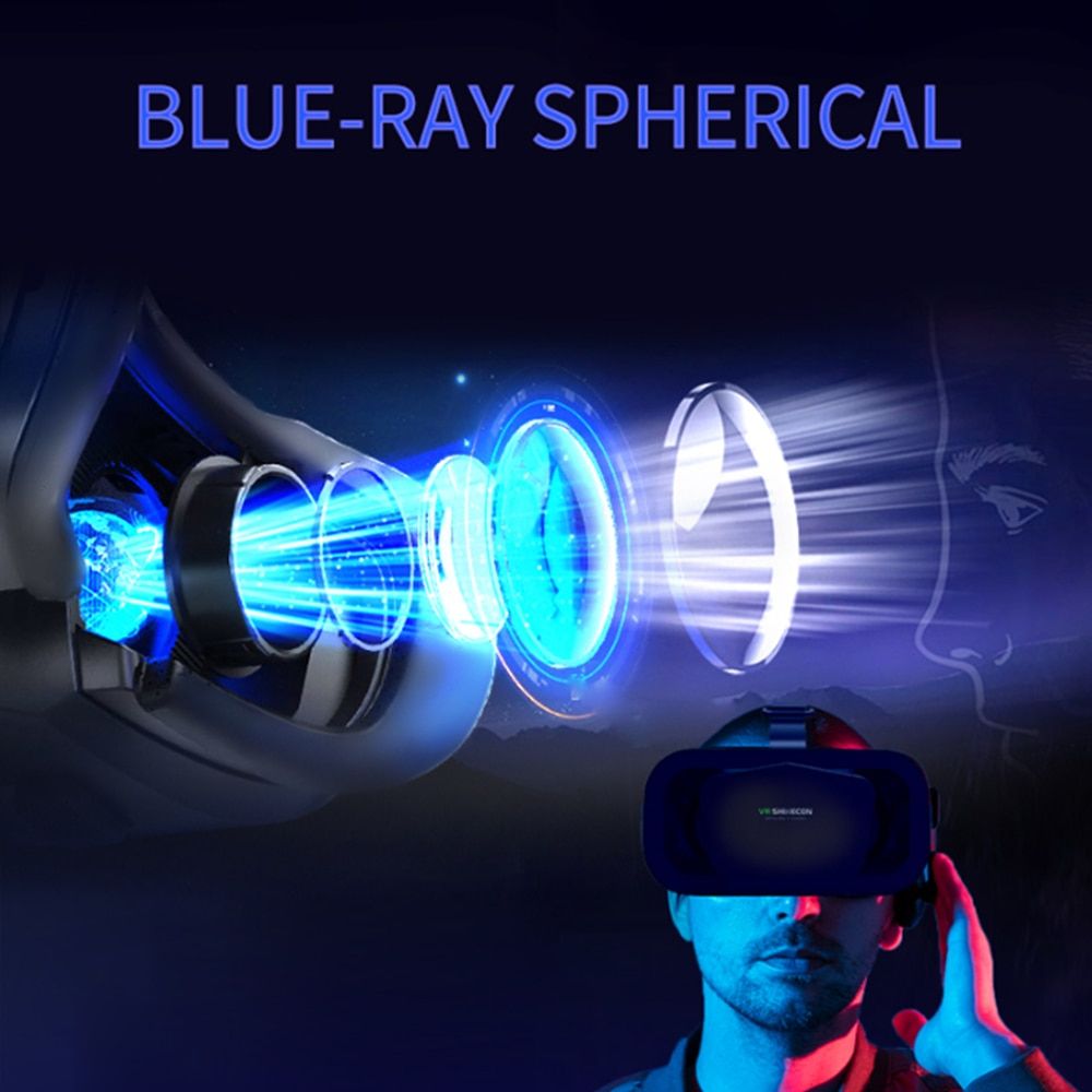 G10 VR Virtual Reality Smartphone 3D Glasses Box Stereo VR  Cardboard Headset  With Remote Control For IOS Android