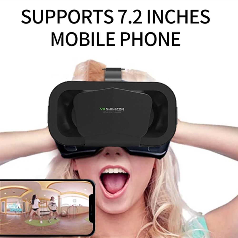 G10 VR Virtual Reality Smartphone 3D Glasses Box Stereo VR  Cardboard Headset  With Remote Control For IOS Android