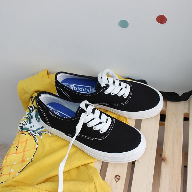 Little White Shoes Female 2021 Spring and Autumn Cloth Shoes Student Korean Edition Thick Sole Board