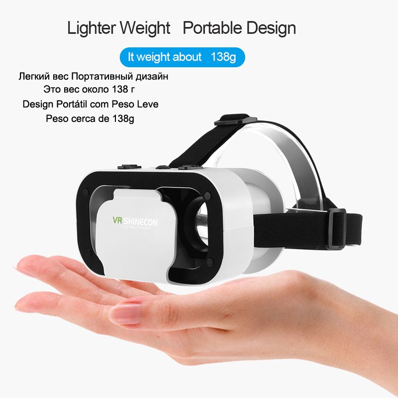 VR Glasses 3D Virtual Reality Play Game Console  For Phone With Bluetooth Controller