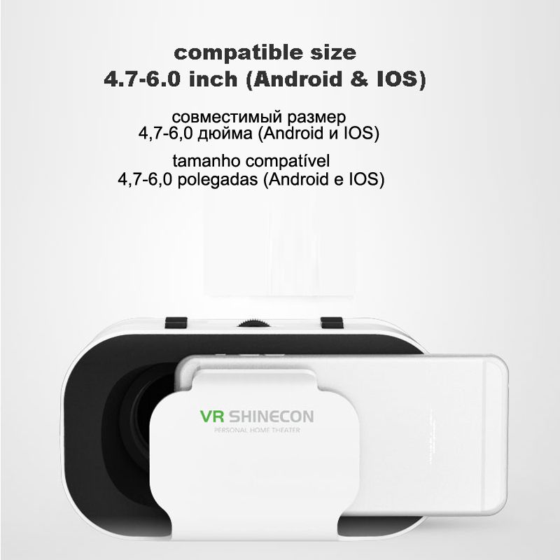 VR Glasses 3D Virtual Reality Play Game Console  For Phone With Bluetooth Controller