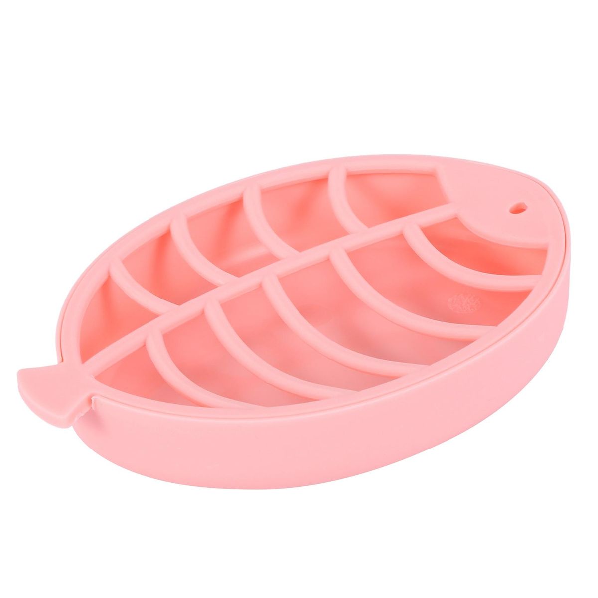 Fish-Shaped Soap Plastic Box Storage Container Soap Dish Saver Tray Holder Case Bathroom Gadgets,Pink