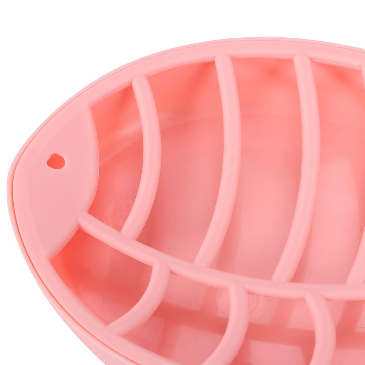 Fish-Shaped Soap Plastic Box Storage Container Soap Dish Saver Tray Holder Case Bathroom Gadgets,Pink