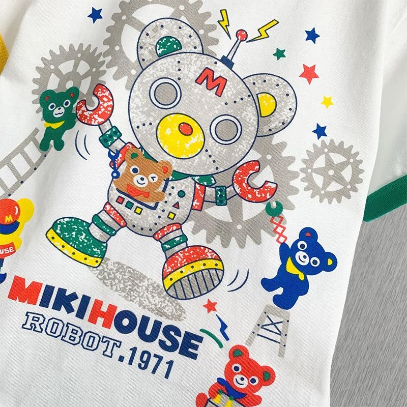Hot-Selling New Arrival Boys And Girls Baby Mk Front And Rear Full Print Short Sleeve Mult