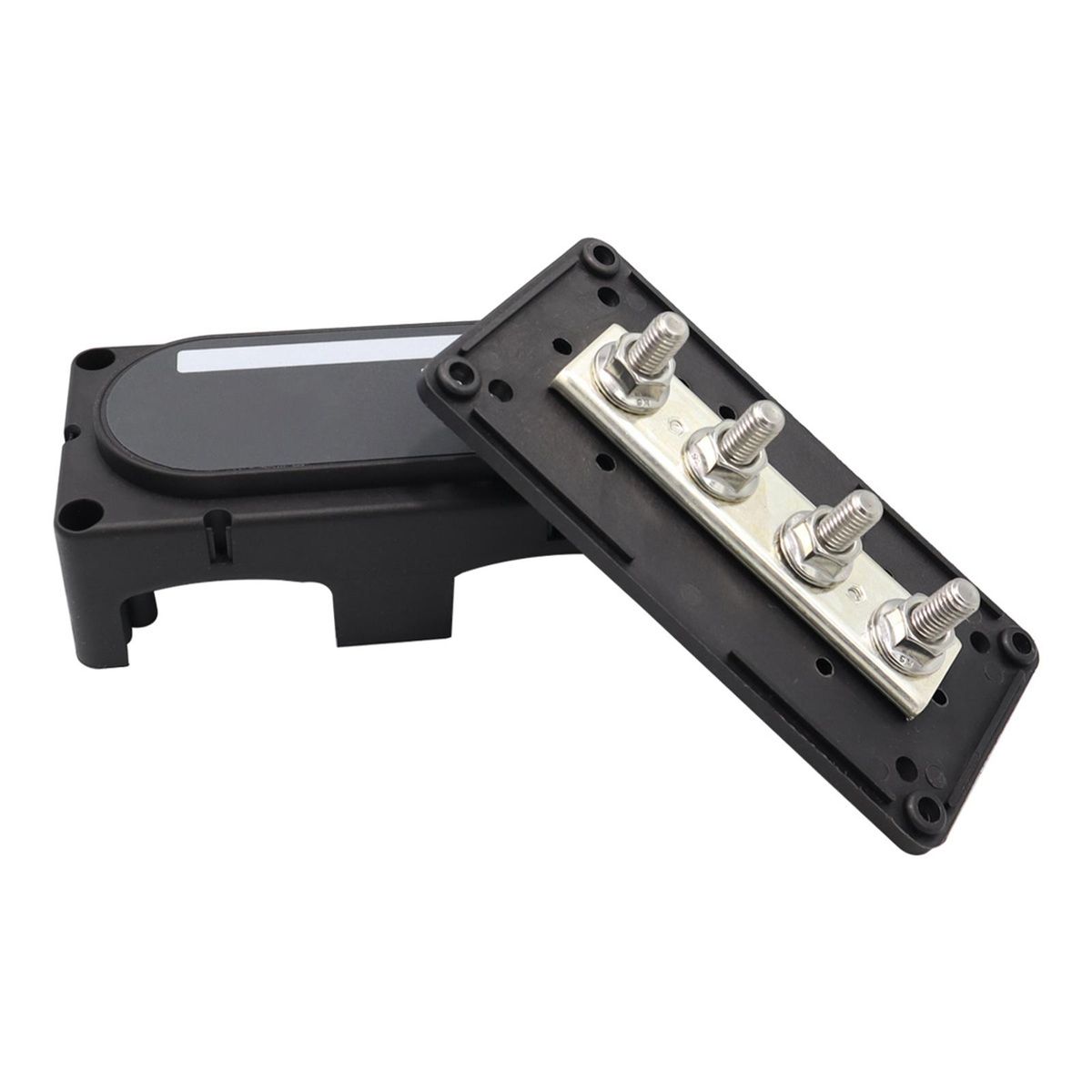 4 Stud Power Distribution Block M8 M10 Heavy Duty M8 Black