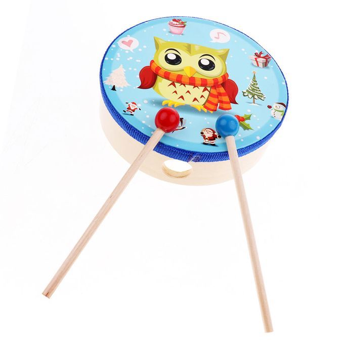 Baby Boy Girl Wooden Drum Set Musical Instruments Kids Children Toy
