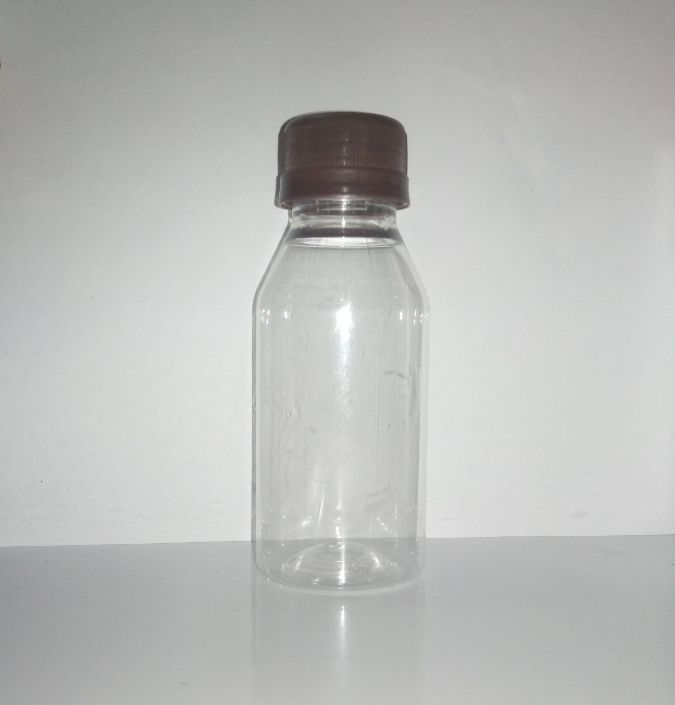 50PCs Of 100ml Plastic Bottles With Brown Screwed Cap