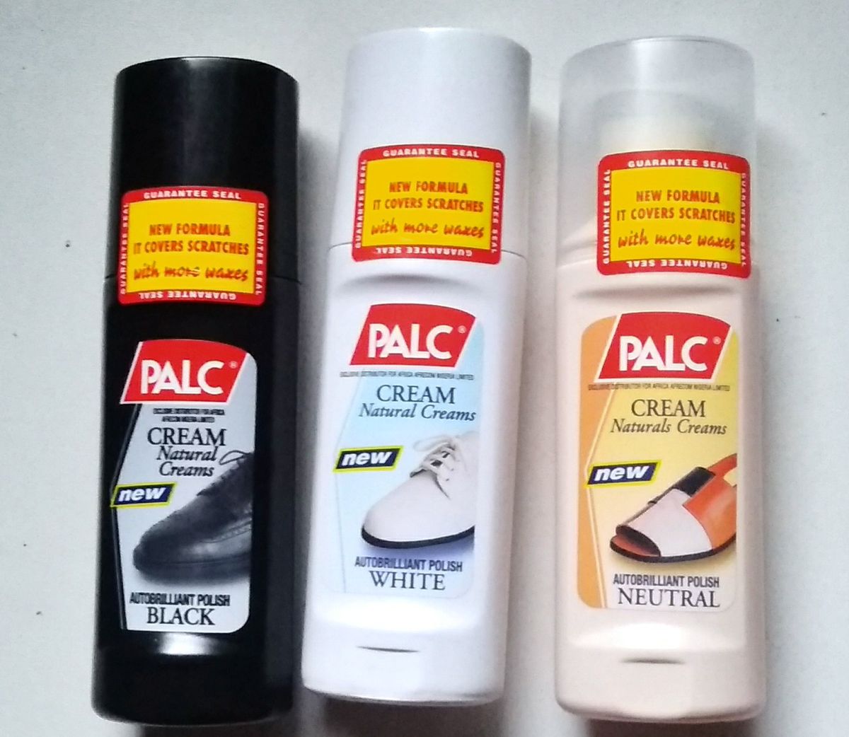 3 Colour In 1 Liquid Leather Shoe Polish - Black, White & Neutral